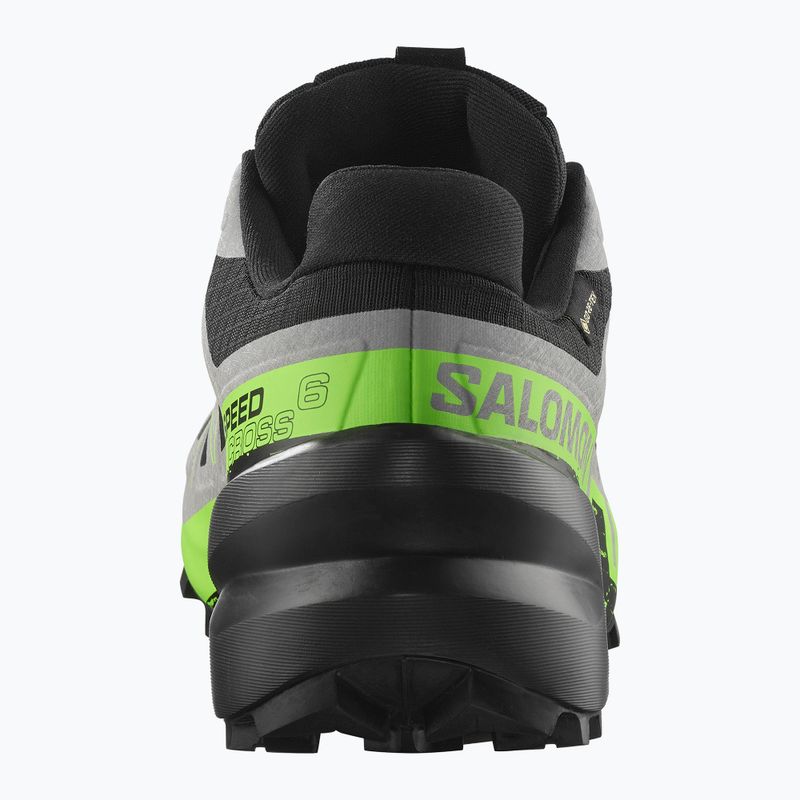 Vyriški bėgimo bateliai Salomon Speedcross 6 GTX black/alloy/green gecko 5