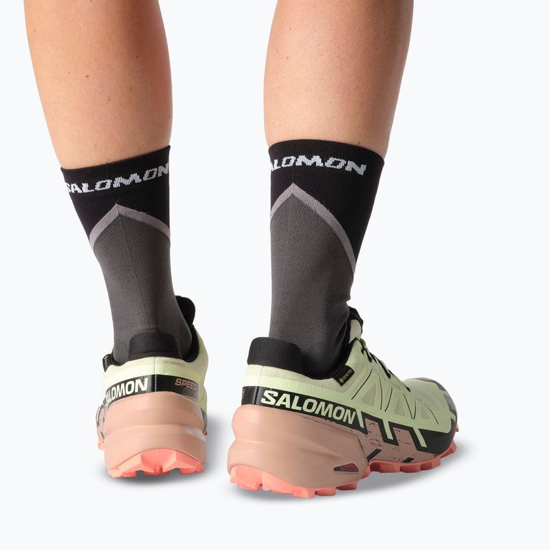 Moteriški bėgimo bateliai Salomon Speedcross 6 GTX lime cream/mahogany rose/black 8