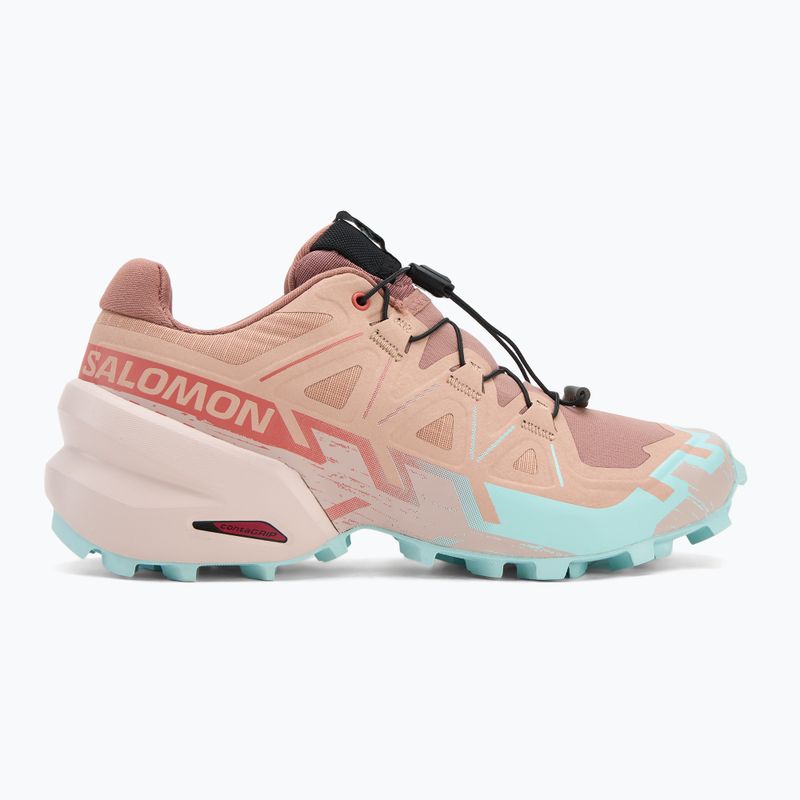 Moteriški bėgimo bateliai Salomon Speedcross 6 mahogany rose/hushed violet/iced aqua 2