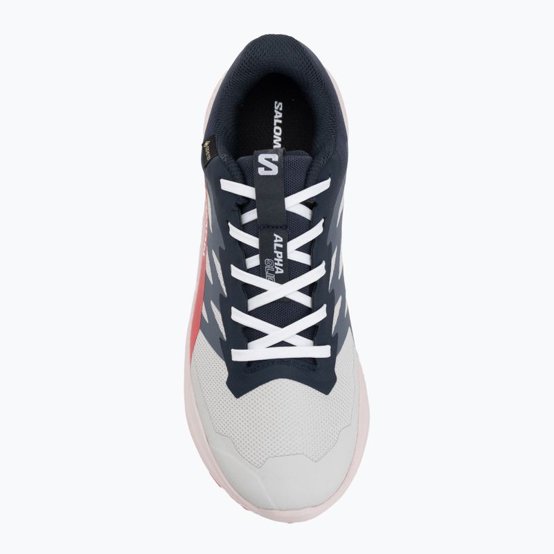 Moteriški bėgimo bateliai Salomon Alphaglide GTX lunar rock/blue night/rouge red 5