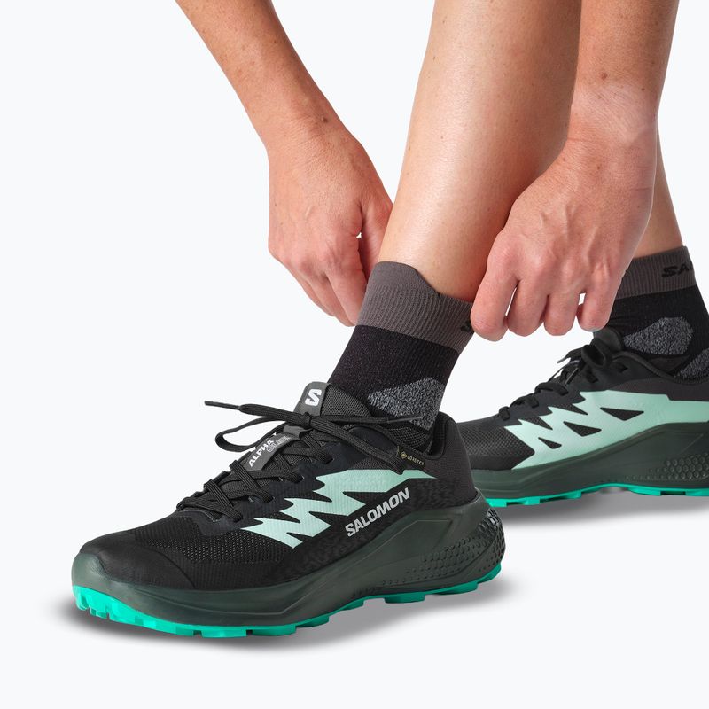 Moteriški bėgimo bateliai Salomon Alphaglide GTX hantom/urban chic/waterfall 8