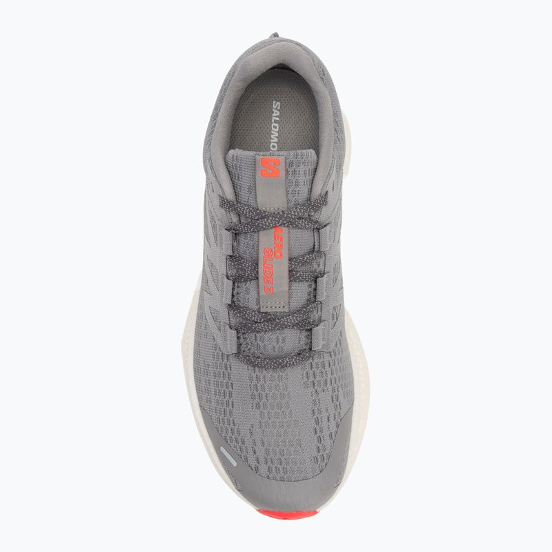 Vyriški bėgimo batai Salomon Aero Glide 3 alloy/vanilla ice/neon flame 5