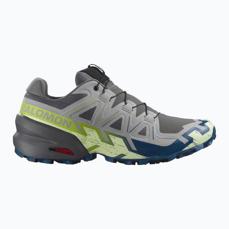 Vyriški bėgimo bateliai Salomon Speedcross 6 castlerock/lime cream/poseidon 2