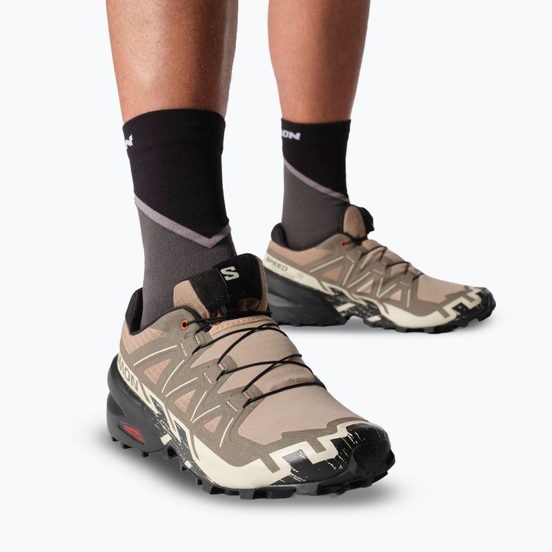 Vyriški bėgimo bateliai Salomon Speedcross 6 natural/black/almond milk 7