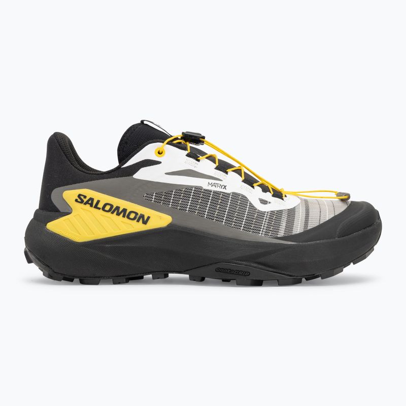 Vyriški bėgimo bateliai Salomon Genesis black/white/lemon 2