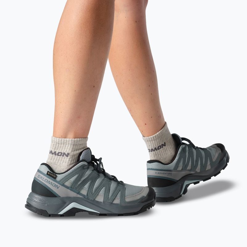 Moteriški trekingo batai Salomon X-Adventure Recon Waterproof mnment/turbu 15