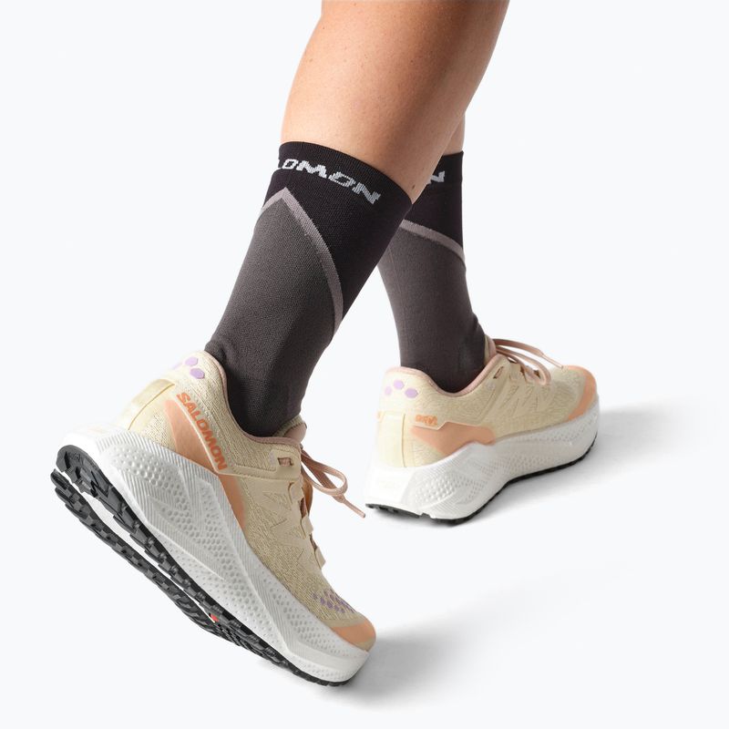 Moteriški bėgimo bateliai Salomon Aero Glide 3 Gravel shortbread/white/fusion coral 9