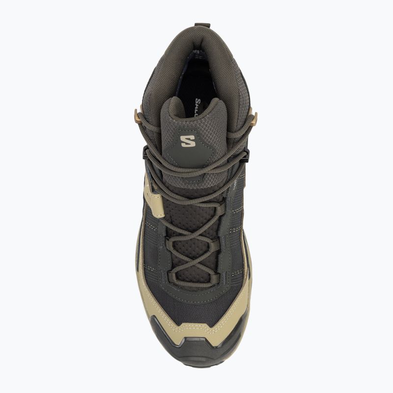 Vyriški žygio batai Salomon X Ultra 5 MID GTX peat / gray green / blue nights 5