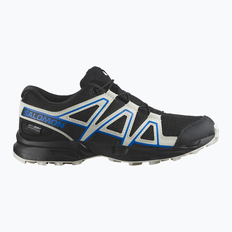 Vaikiški bėgimo bateliai Salomon Speedcross Waterproof black/vanilla ice/french blue 8