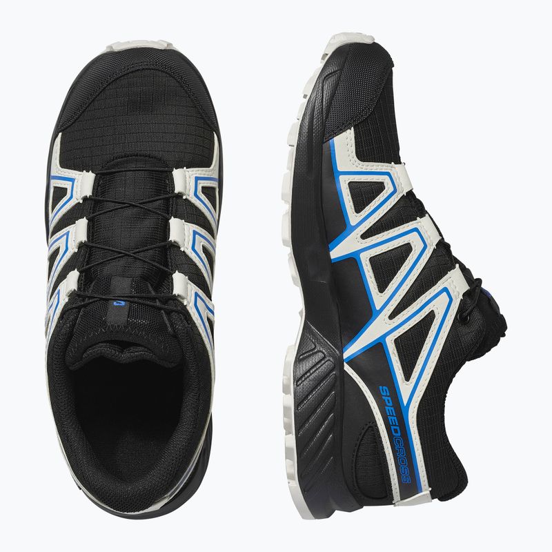 Vaikiški bėgimo bateliai Salomon Speedcross Waterproof black/vanilla ice/french blue 12