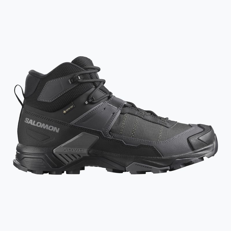 Vyriški trekkinginiai batai Salomon X Ultra 5 MID Wide GTX Black/Asphalt/Castlerock 8
