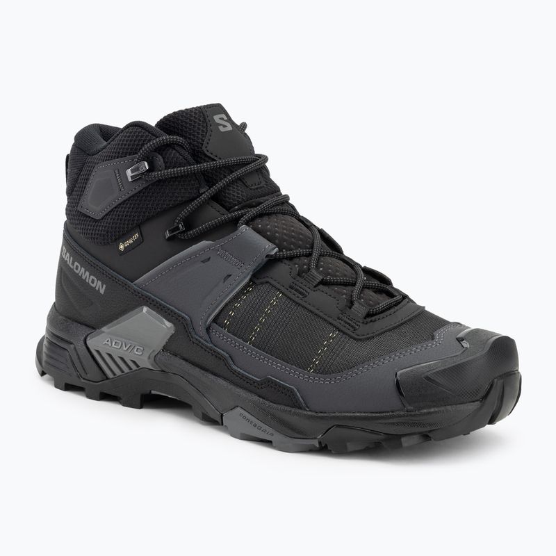 Vyriški trekkinginiai batai Salomon X Ultra 5 MID Wide GTX Black/Asphalt/Castlerock