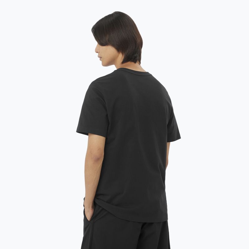Vyriški marškinėliai Salomon Big Logo Tee deep black 2