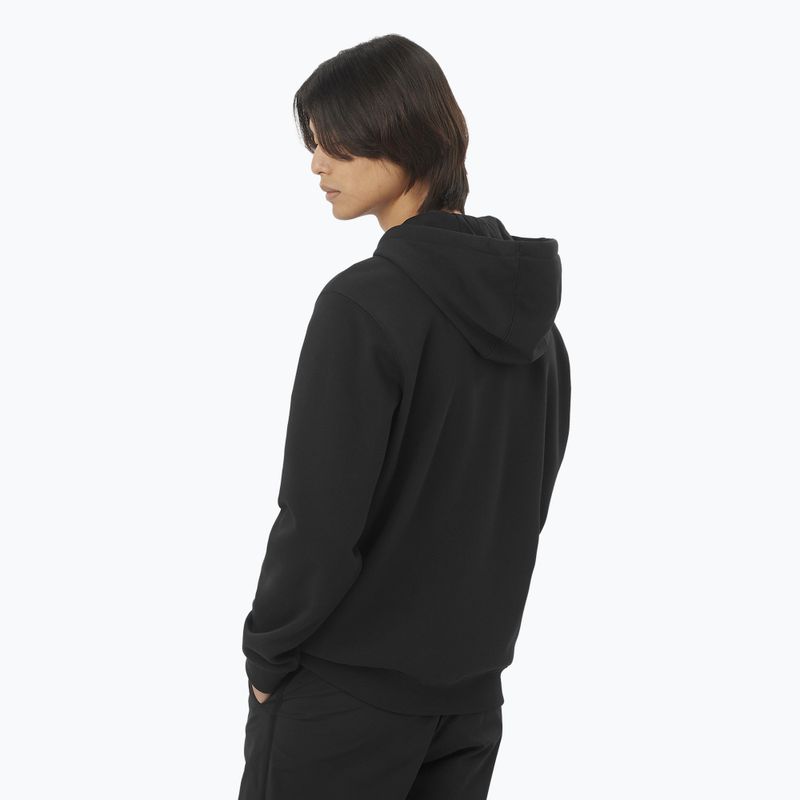 Vyriškas džemperis Salomon Logo Full Zip Hoodie deep black 2