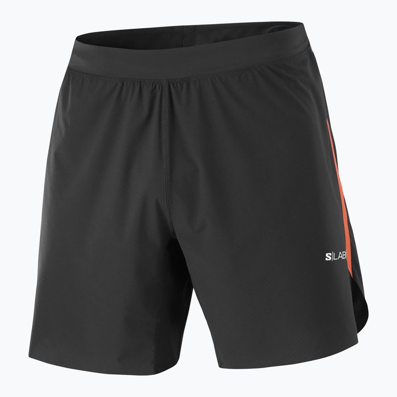 Vyriški bėgimo šortai Salomon S/Lab Speed Spl 7" deep black / fiery red 6