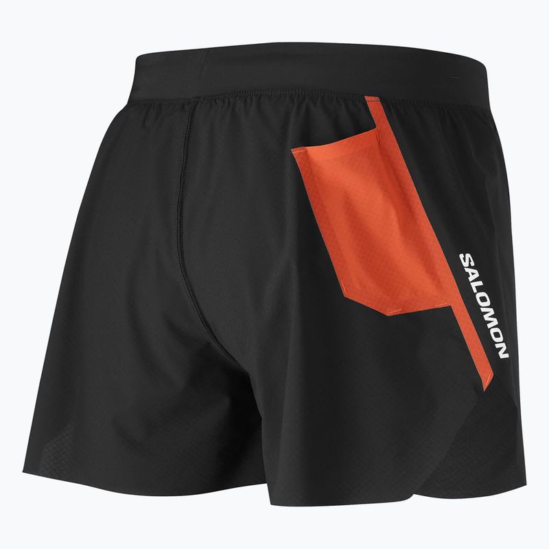 Vyriški bėgimo šortai Salomon S/Lab Speed Spl 3" deep black / fiery red 7