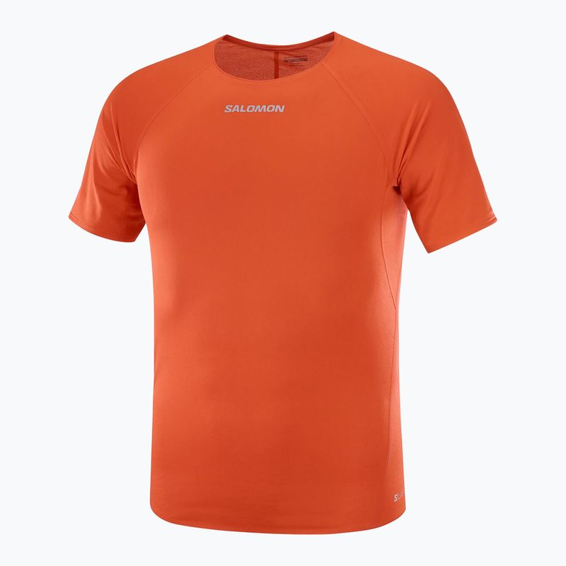 Vyriški bėgimo marškinėliai Salomon S/Lab Speed Tee flery red 4