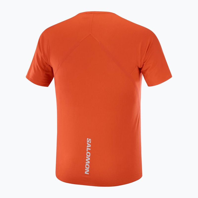 Vyriški bėgimo marškinėliai Salomon S/Lab Speed Tee flery red 5