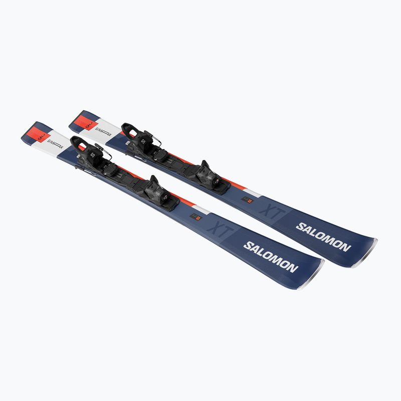 Kalnų slidės Salomon S/Max 6 XT + apkaustai M10 GW silver/legion blue met/fiery coral 3