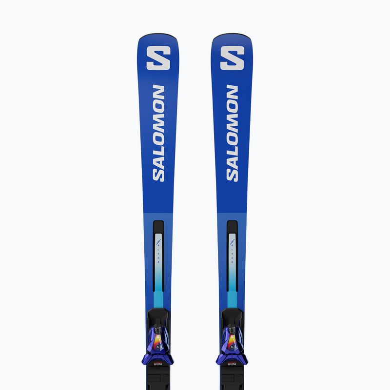 Kalnų slidės Salomon S/Race GS Pro + apkaustai I12 GW race blue/white 4