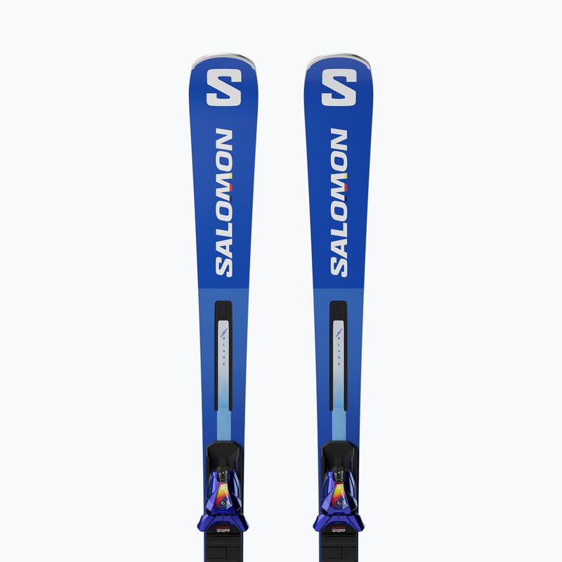 Kalnų slidės Salomon S/Race SL Pro + apkaustai I12 GW race blue/white 4