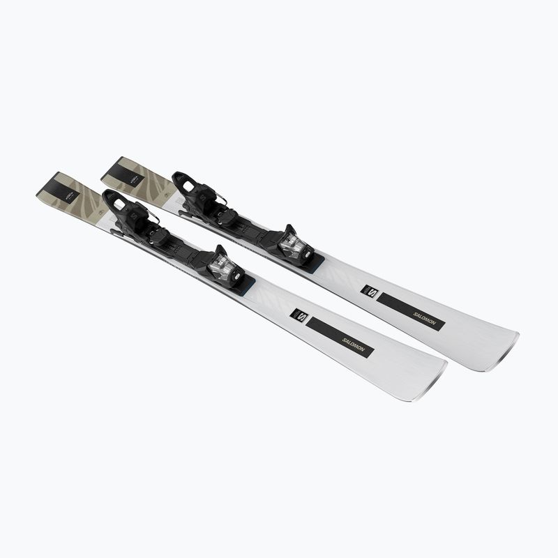 Moteriškos kalnų slidės Salomon S/Max N°10 silver + apkaustai M10 GW silver metallic/light bronze metallic/black 3