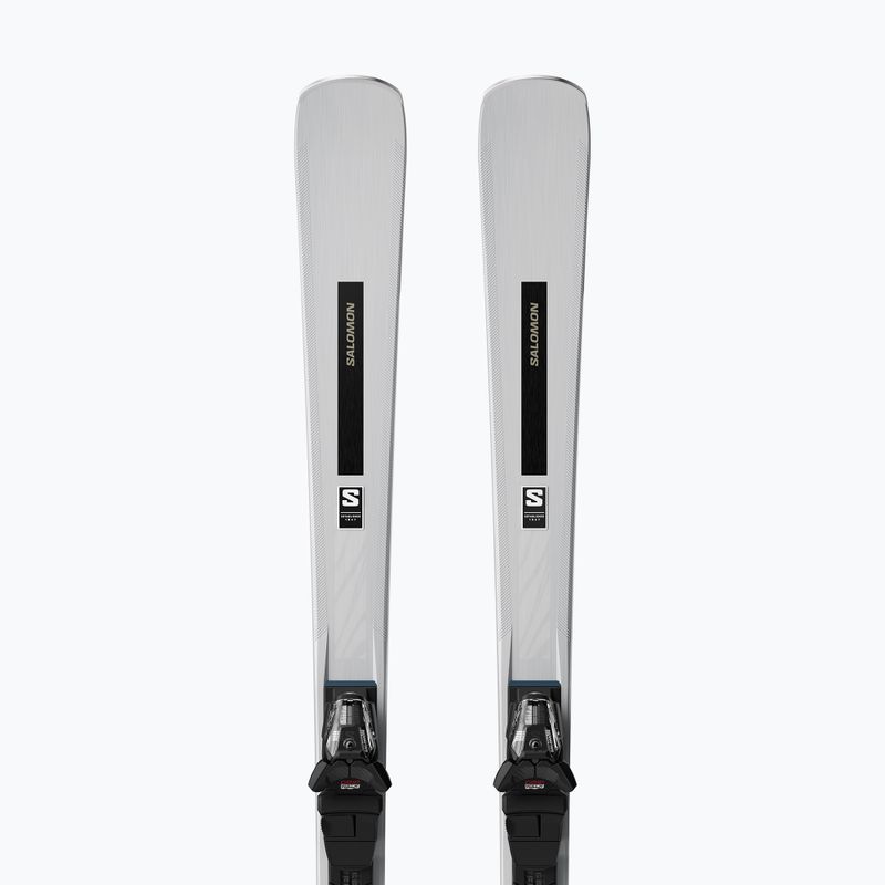 Moteriškos kalnų slidės Salomon S/Max N°10 silver + apkaustai M10 GW silver metallic/light bronze metallic/black 4