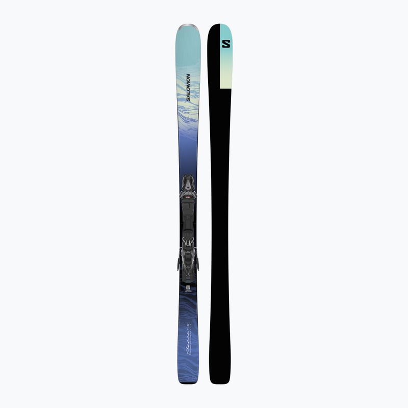 Moteriškos kalnų slidės + apkaustai Salomon Stance Pro W 82 + MI11 GW aruba blue/blue yonder 3