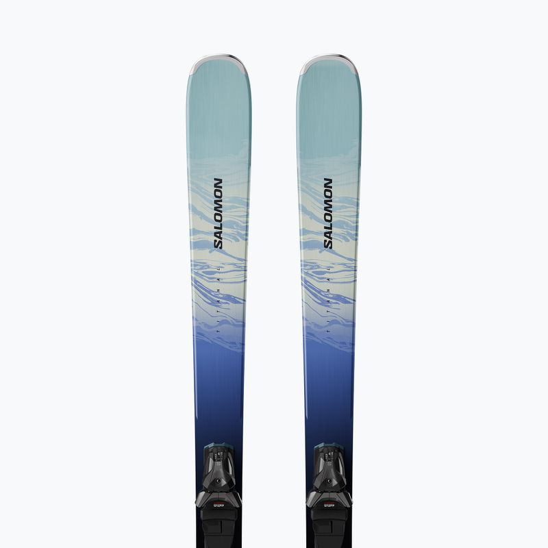 Moteriškos kalnų slidės + apkaustai Salomon Stance Pro W 82 + MI11 GW aruba blue/blue yonder 5
