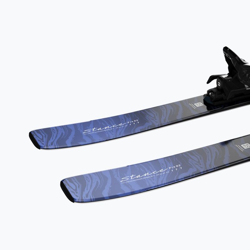 Moteriškos kalnų slidės + apkaustai Salomon Stance Pro W 82 + MI11 GW aruba blue/blue yonder 7