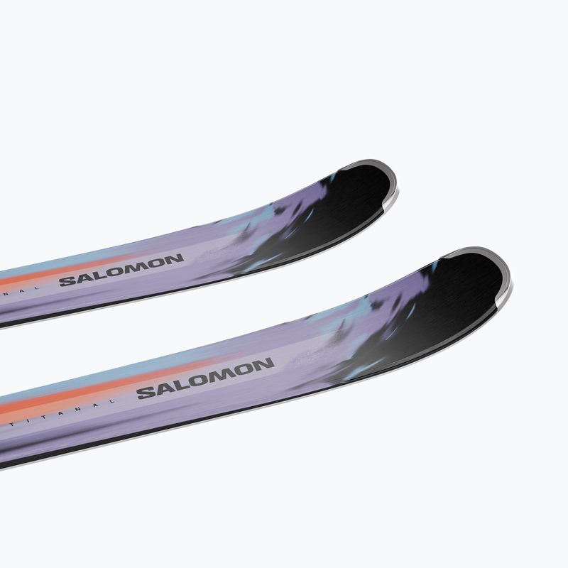 Kalnų slidės Salomon Stance Pro 86 + apkaustai MI12 GW violet tulip/nasturtium/black 5