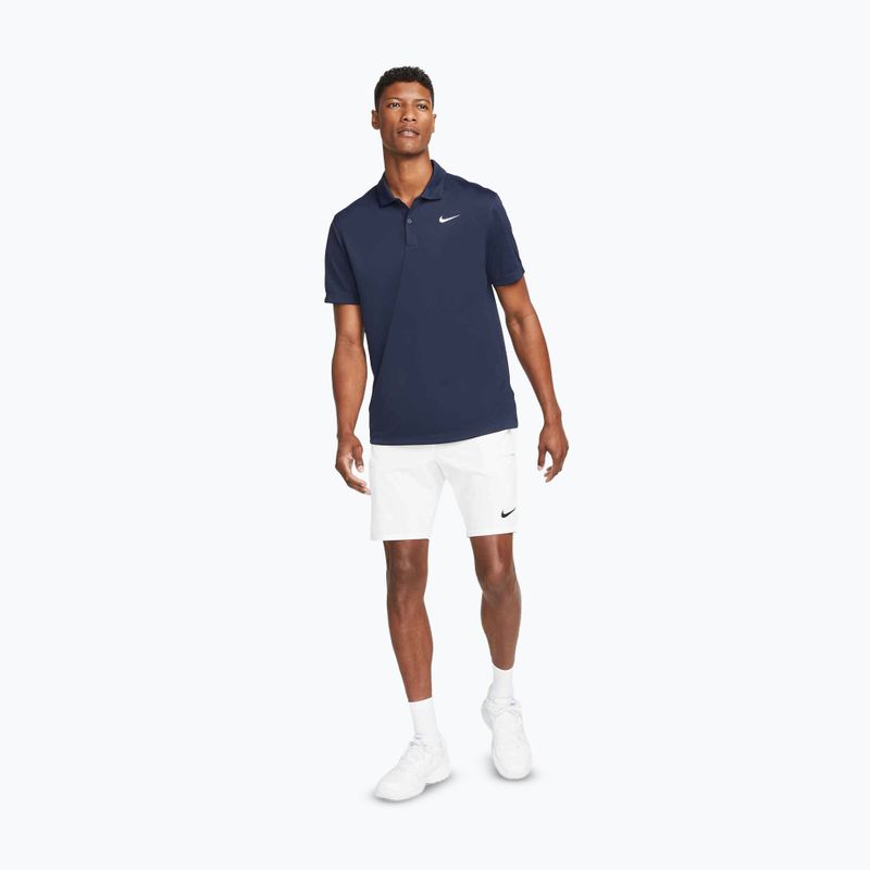 Vyriški teniso marškinėliai Nike Court Dri-Fit Polo Solid obsidian/white 2