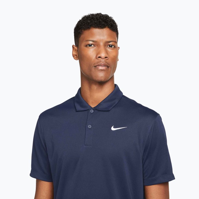 Vyriški teniso marškinėliai Nike Court Dri-Fit Polo Solid obsidian/white 4