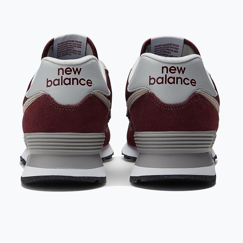 Vyriški New Balance 574 raudoni batai 6