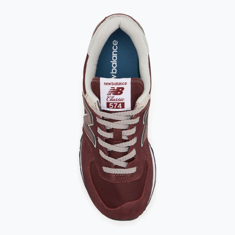 Vyriški New Balance 574 raudoni batai 5