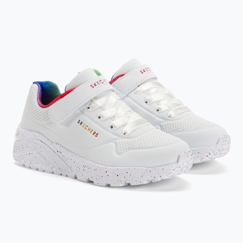 Vaikiški batai SKECHERS Uno Lite Rainbow Specks white/multi 4