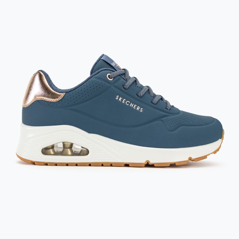 Moteriški batai SKECHERS Uno Shimmer Away navy 3