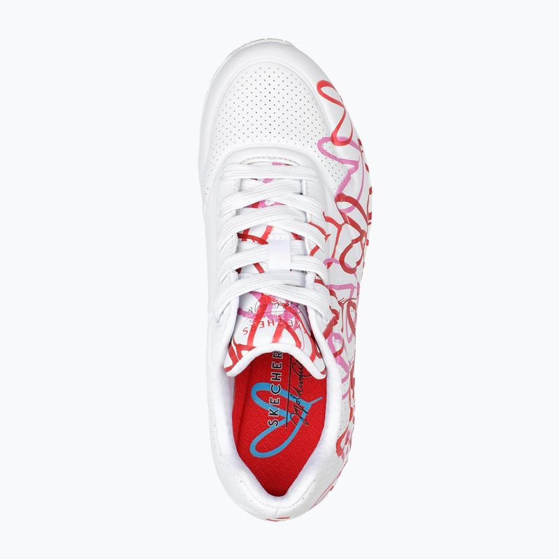 Moteriški batai SKECHERS JGoldcrown Uno Spread The Love white/red/pink 11