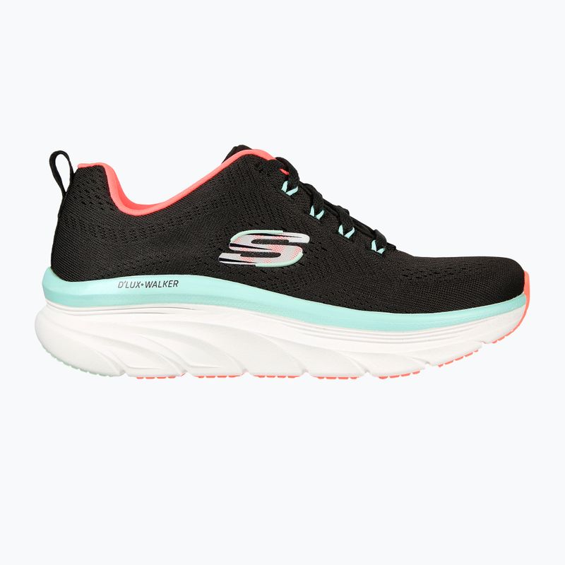Moteriški batai SKECHERS D'Lux Walker Let It Glow black/mint 8