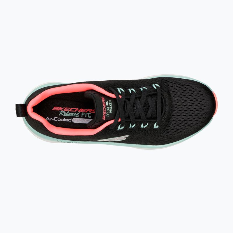 Moteriški batai SKECHERS D'Lux Walker Let It Glow black/mint 11