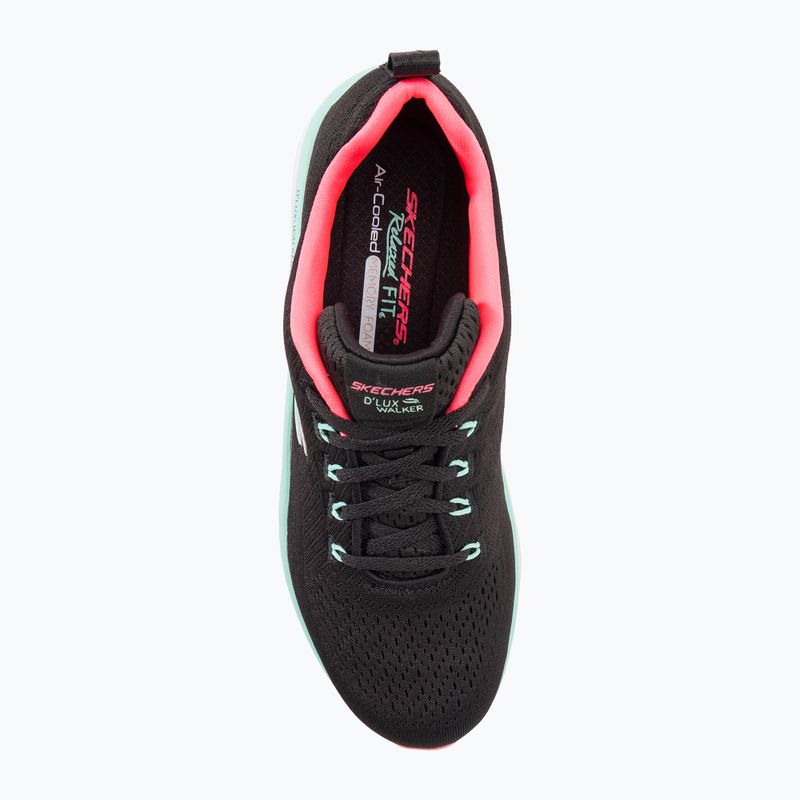 Moteriški batai SKECHERS D'Lux Walker Let It Glow black/mint 7