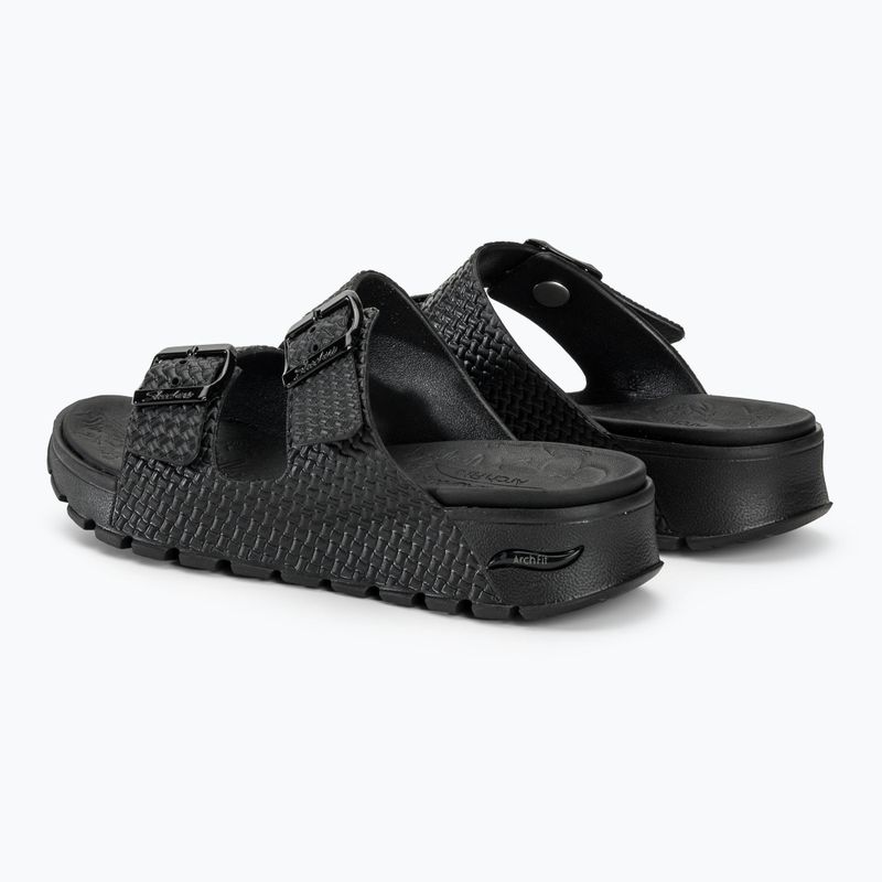 Moteriškos šlepetės SKECHERS Arch Fit Footsteps Hi'Ness black 4