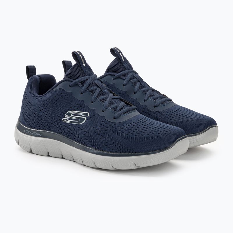 SKECHERS Summits Torre navy/gray vyriški treniruočių bateliai 4