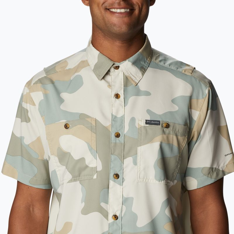 Vyriški Columbia Utilizer Printed Woven Niagara Mod Camo sportiniai marškinėliai 1990825 4