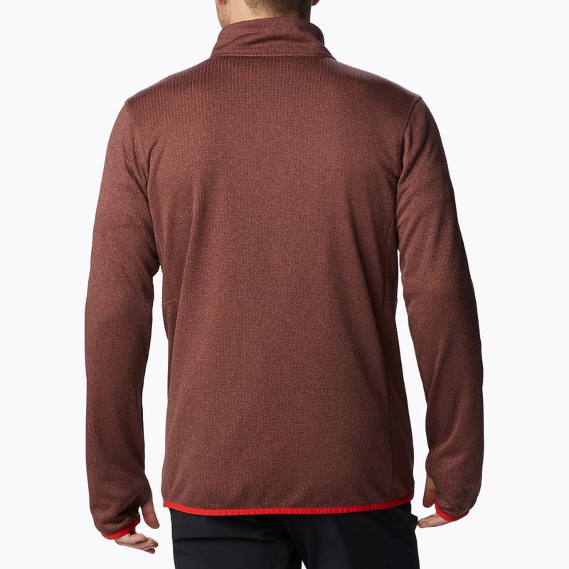 Columbia vyriški sportiniai marškinėliai Park View Fleece FZ maroon 1952222 2