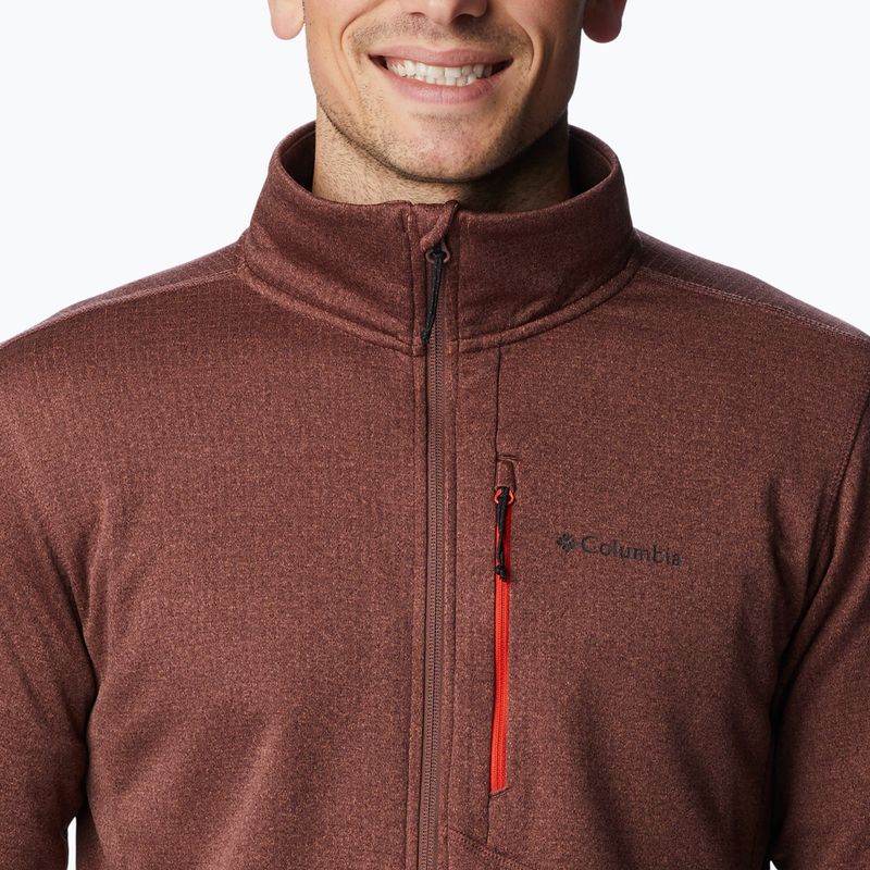 Columbia vyriški sportiniai marškinėliai Park View Fleece FZ maroon 1952222 6