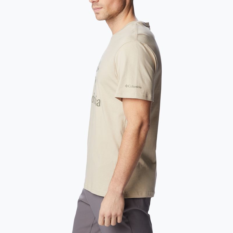 Columbia Rapid Ridge Graphic vyriški trekingo marškinėliai beige 1888813273 4