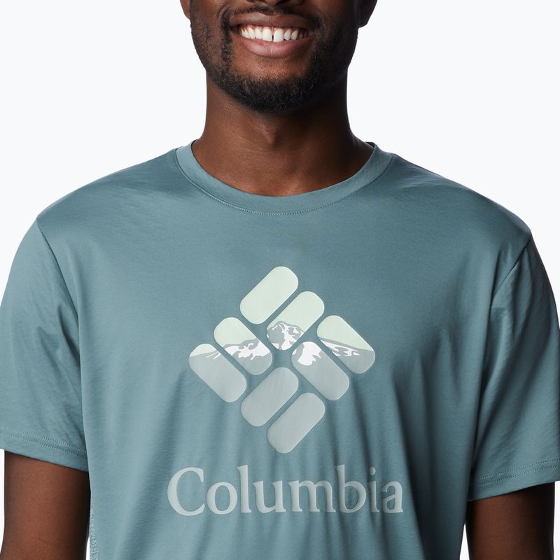 Columbia Zero Ice vyriški trekingo marškinėliai Cirro-Cool Graphic Grey 1990463 4