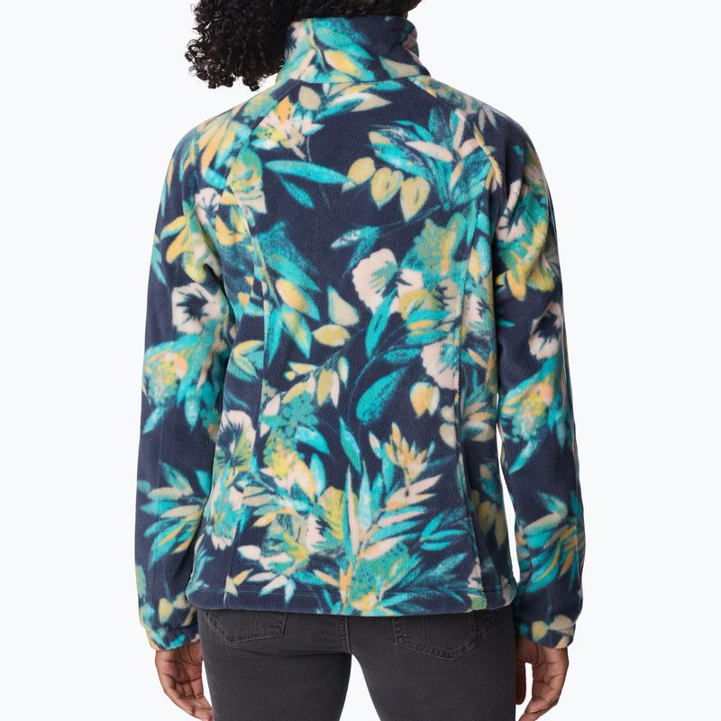 Columbia moteriški marškinėliai Benton Springs Printed Fleece, tamsiai mėlyni 2021771 2