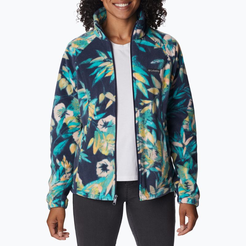 Columbia moteriški marškinėliai Benton Springs Printed Fleece, tamsiai mėlyni 2021771 3